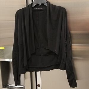 💕ARK & CO💕 Black Waterfall Cardigan Sweater